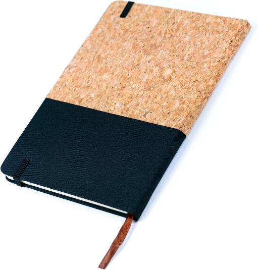 Actual product image MB Cork Fusion Notizbuch aus Canvas und Kork in schwarz