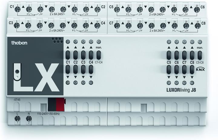 Actual product image Theben LUXORliving J8 (Shutter actuator)