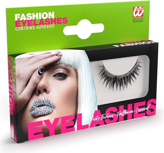 Actual product image Widmann Diamond glitter eyelashes incl. glue (Artificial eyelashes)