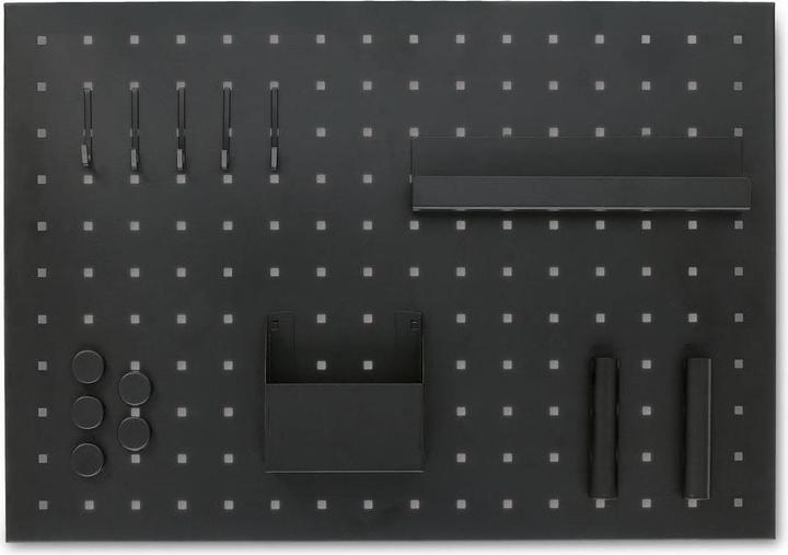 Actual product image Zeller Present Memo board with utensils, metal, black (Magnet board)