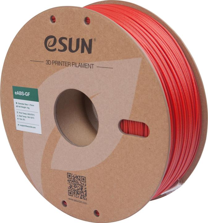 Produktbild eSUN EABS-GF 1,75mm RED 1kg (ABS, 1.75 mm, 1000 g, Rot)