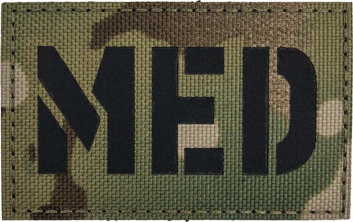 Immagine prodotto Charlie Mike Morale Patch Klettabzeichen MED Reflective/Laser - black/mc