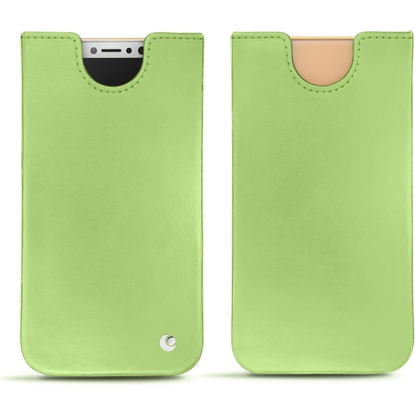 Noreve Lederschutzhülle (Apple iPhone XS), Smartphone Hülle, Grün