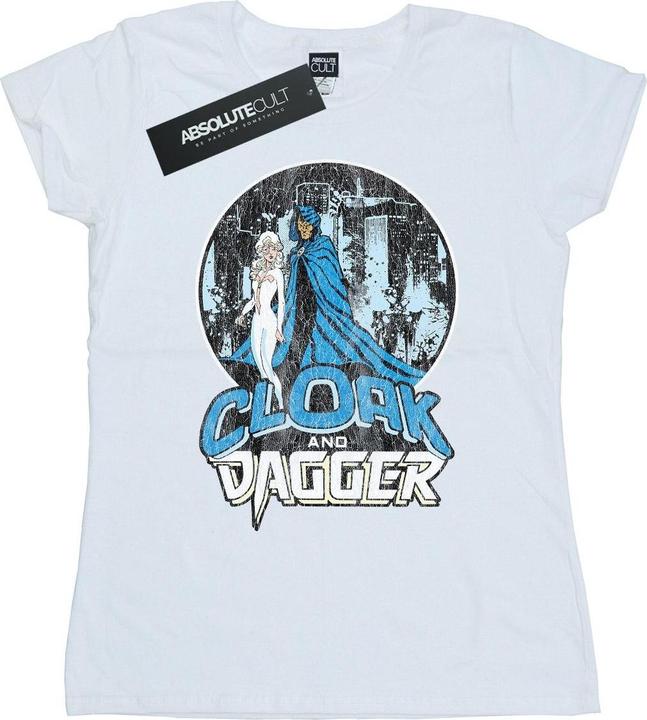 Actual product image Womens/Ladies Cloak And Dagger Retro Cotton T-Shirt (XXL)