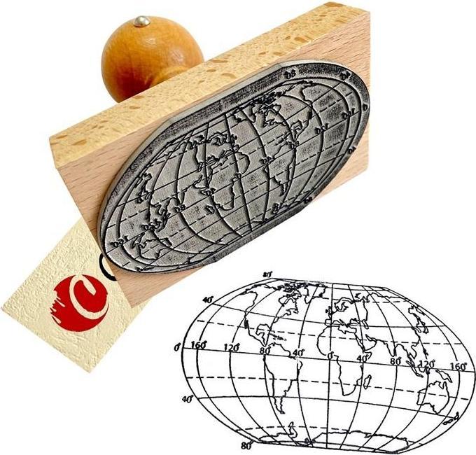 Actual product image Dumel Stamp map of the world - continents and oceans