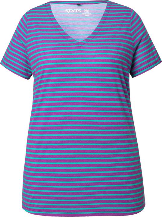 Immagine prodotto Ulla Popken Maglia classica e funzionale con righe, scollo a V e mezze maniche (58)