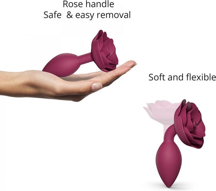 Actual product image Love to Love Anal plug open Rose Red