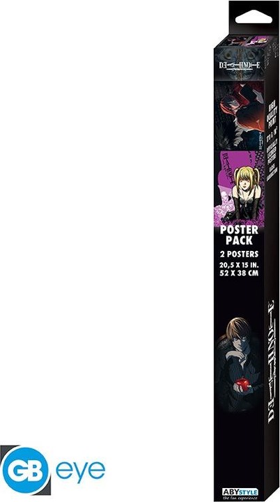 Actual product image ABYstyle DEATH NOTE - Set 2 Chibi Posters - L vs Light Misa 52x38 x4