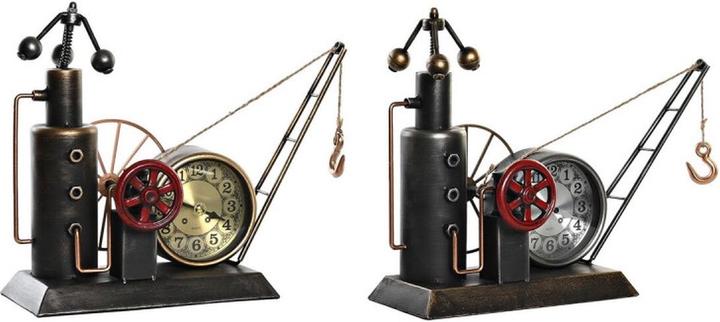 Produktbild DKD Home Decor Table clock Golden Silver Iron Vintage 40,5 x 15 x 32,5 cm (2 Units)
