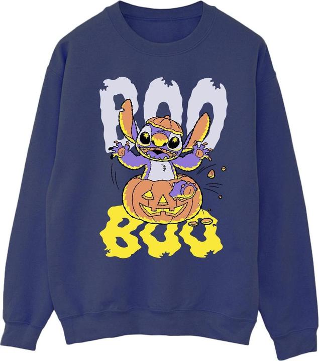 Actual product image Lilo & Stitch Mens Boo Pumpkin Sweatshirt (XL)