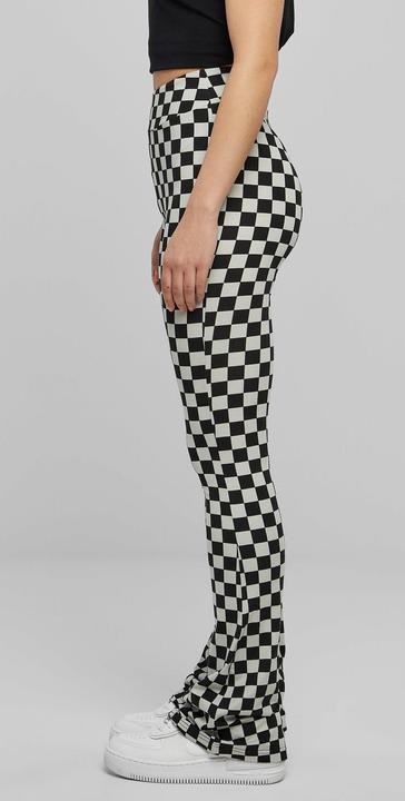 Actual product image Urban Classics Ladies Checked Boot Cut Leggings (M)