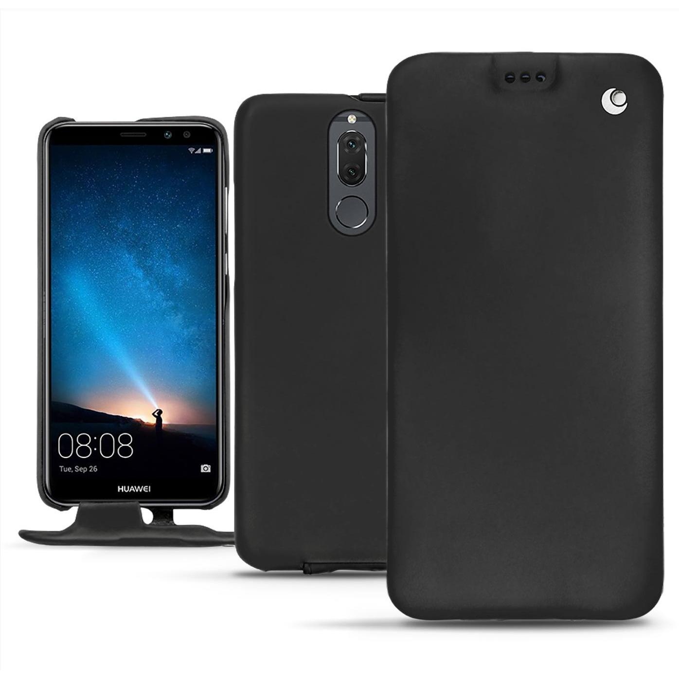 Noreve Lederschutzhülle vertikal (Huawei Mate 10 Lite), Smartphone Hülle, Schwarz