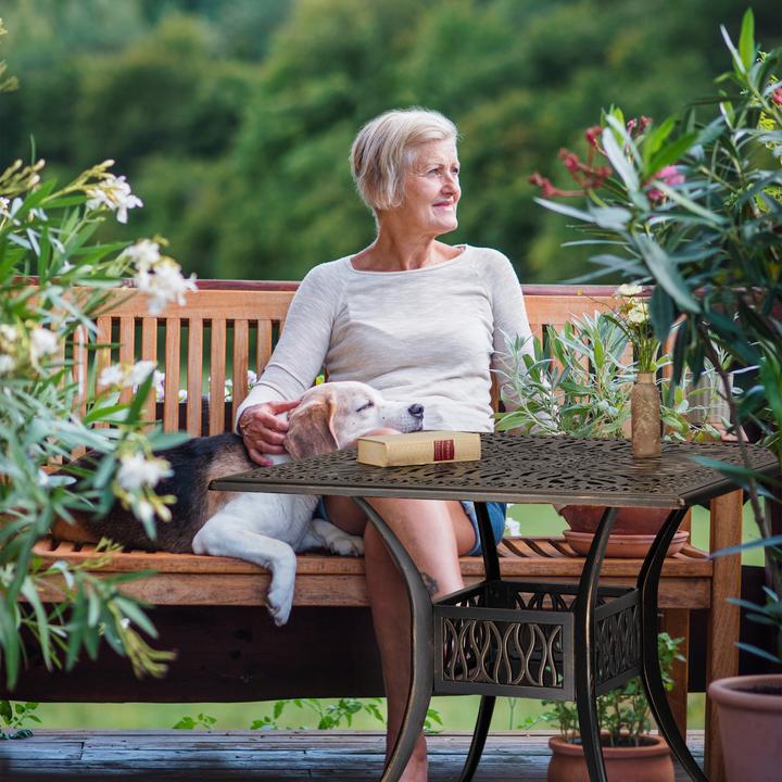 Actual product image Relaxdays garden table (90 cm)