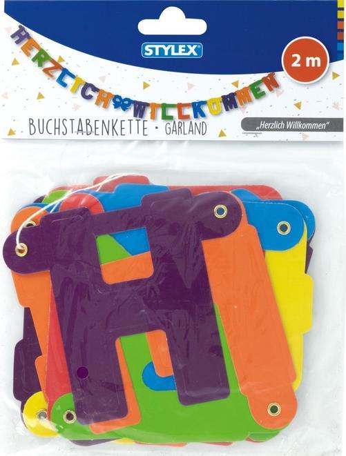 Produktbild Stylex Buchstabenkette Herzlich Willkommen, 2 m (1 Stk.)