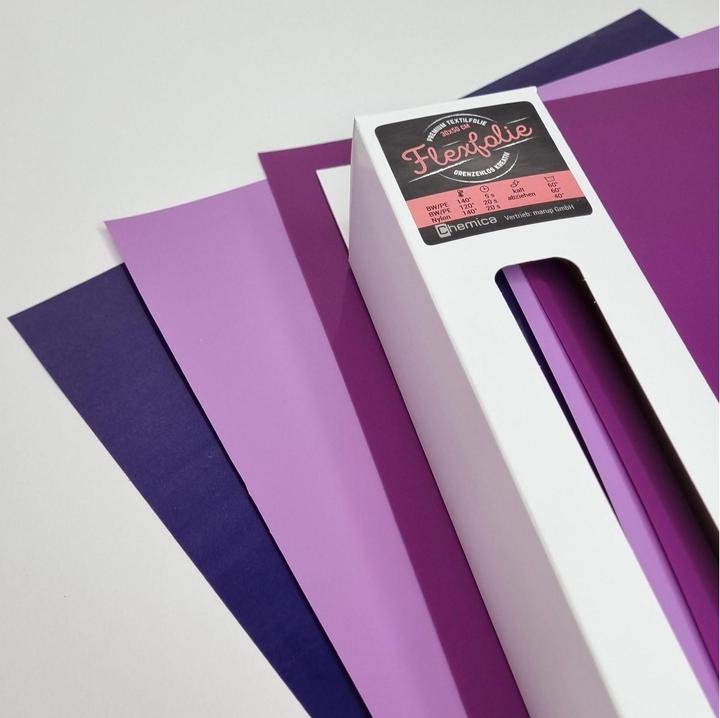 Immagine prodotto Chemica Pellicola Fusibile Flex 30 x 50 cm, set di 3, viola