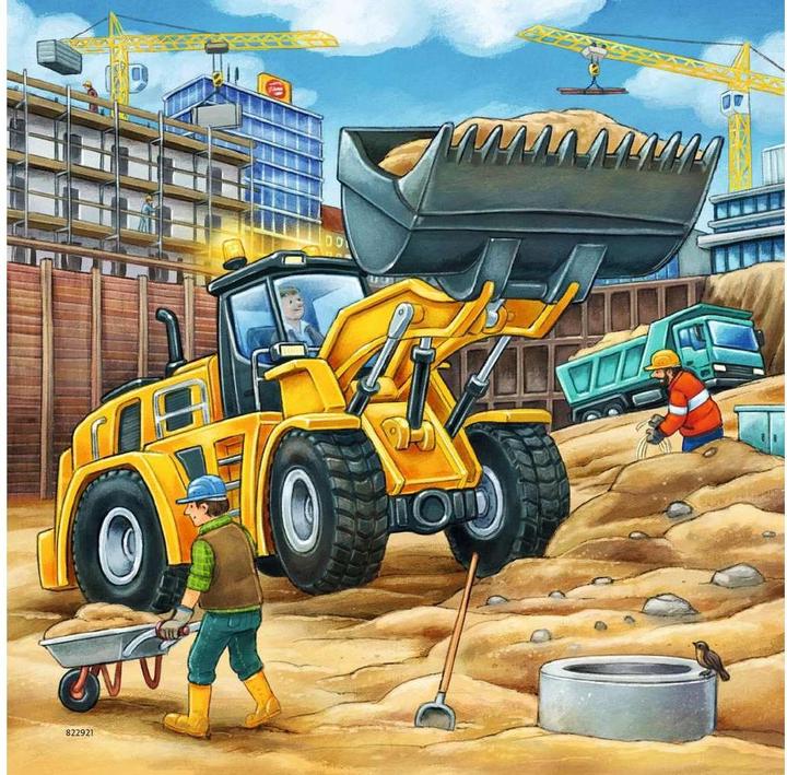 Produktbild Ravensburger Grosse Baufahrzeuge (49 Teile)