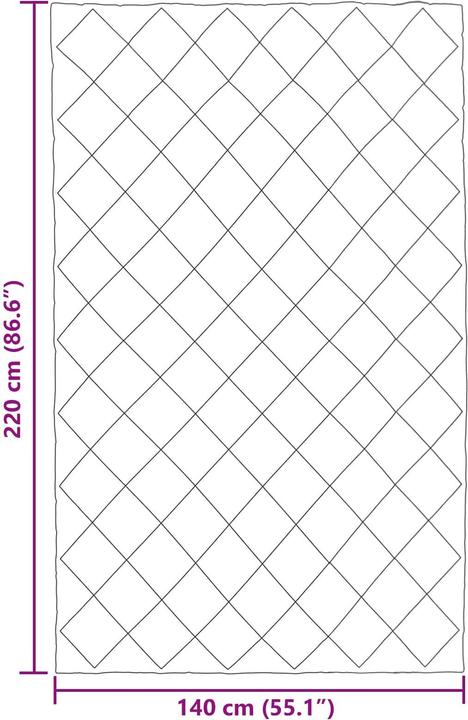 Produktbild vidaXL Moderne Bettwäsche (Duvetbezug, 140 x 220 cm)