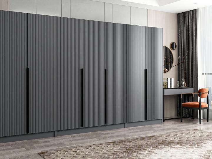 Grau, Anthracite, Wave