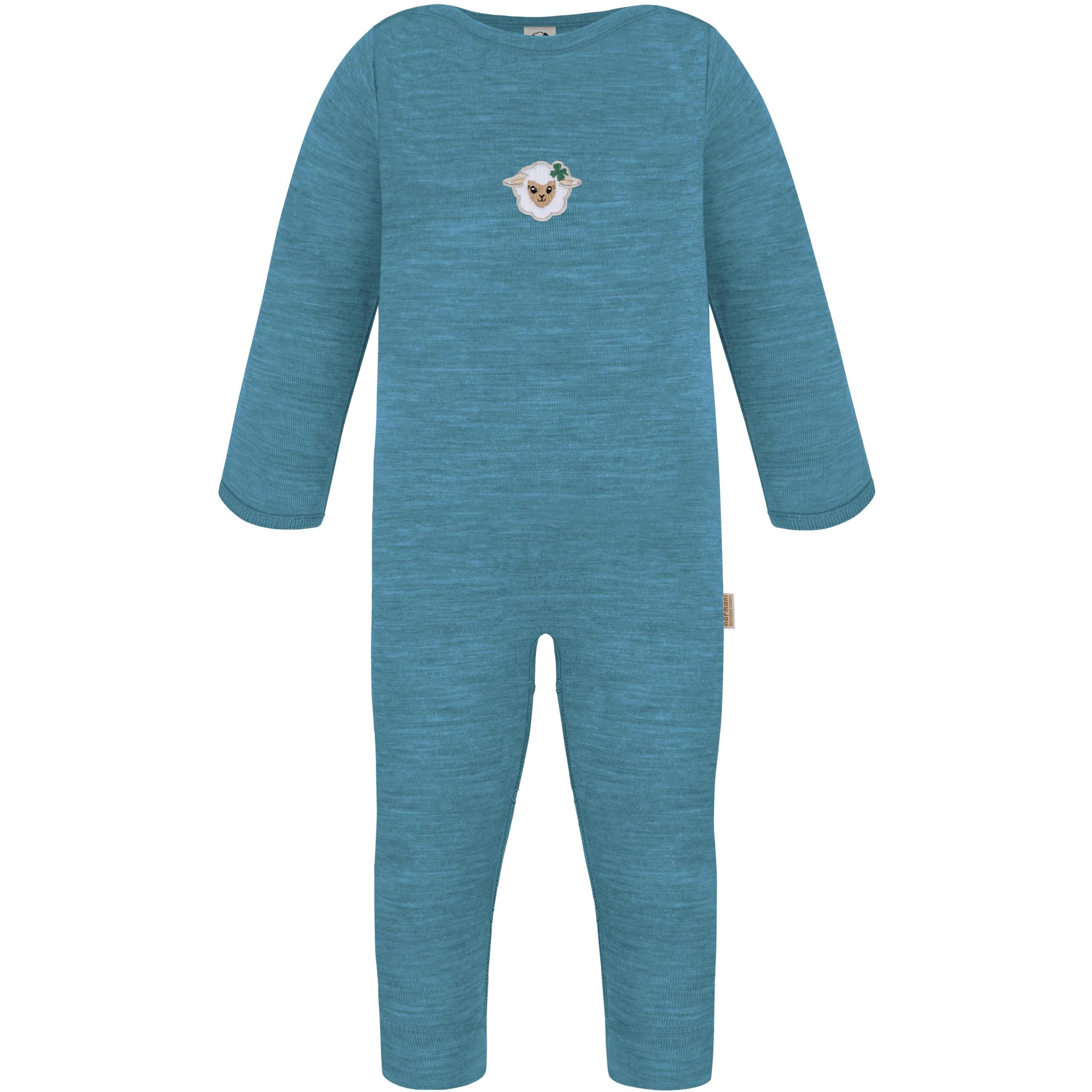 Normani, Herren, Strampler, Baby Merino Strampler „Tangoio" - 9597, Blau, (56)