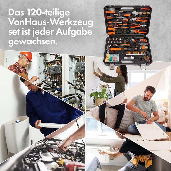 Actual product image VonHaus Werkzeugset (120 pieces)