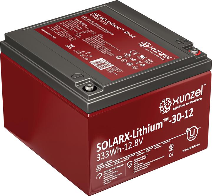 Immagine prodotto Xunzel Batteria al litio Solarx 12V (12 V, 28 Ah)