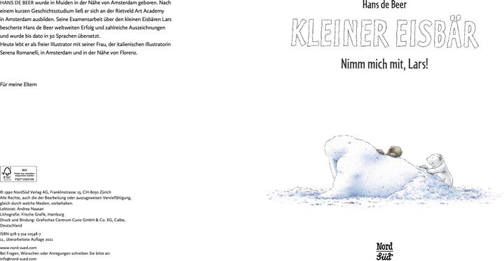Image du produit Kleiner Eisbär. Nimm mich mit! (Allemand, Hans de Beer, 2021)