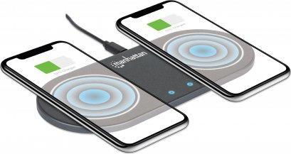 Image du produit Manhattan Chargeur à induction double (30 W)