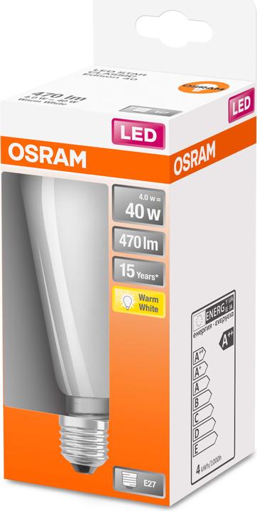 Produktbild Osram Led Retrofit Classic St (E27, 4 W, 470 lm, 6 x, E)