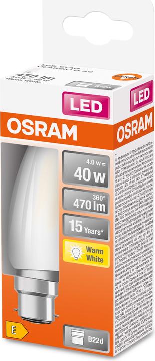 Image du produit Osram Led Retrofit Classic B (B22d, 4 W, 470 lm, 1 x, E)