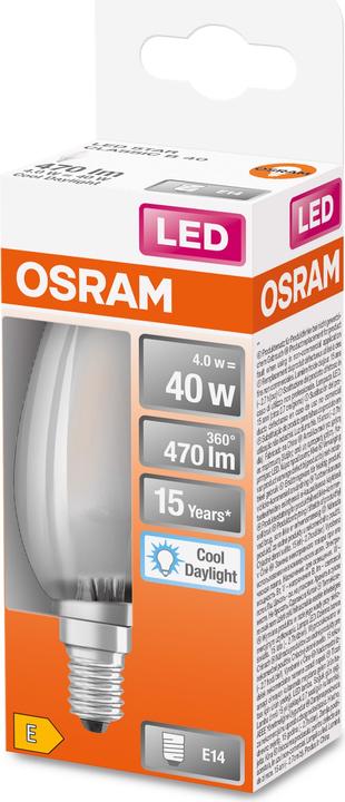 Produktbild Osram Led Retrofit Classic B (E14, 4 W, 470 lm, 1 x, E)
