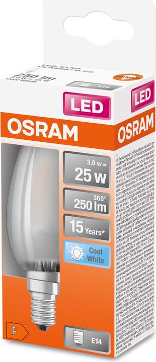 Produktbild Osram Led Retrofit Classic B (E14, 2.50 W, 250 lm, 1 x, F)