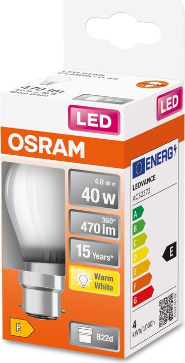 Immagine prodotto Osram Led Retrofit Classic P (B22d, 470 lm, 1 x)