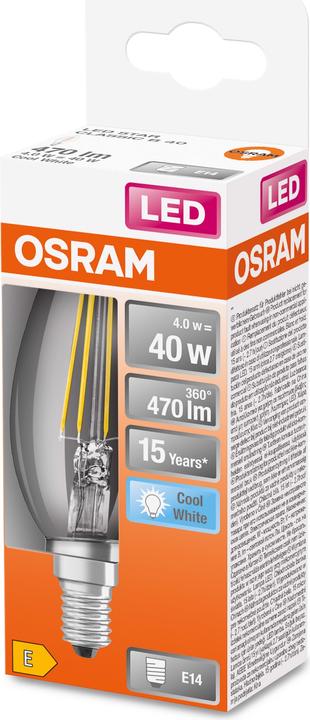 Produktbild Osram Led Retrofit Classic B (E14, 4 W, 470 lm, 1 x, E)