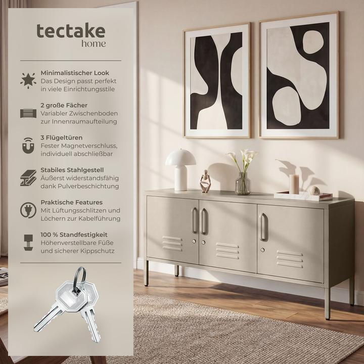 Image du produit tectake buffet (120 x 37.50 x 55.50 cm)