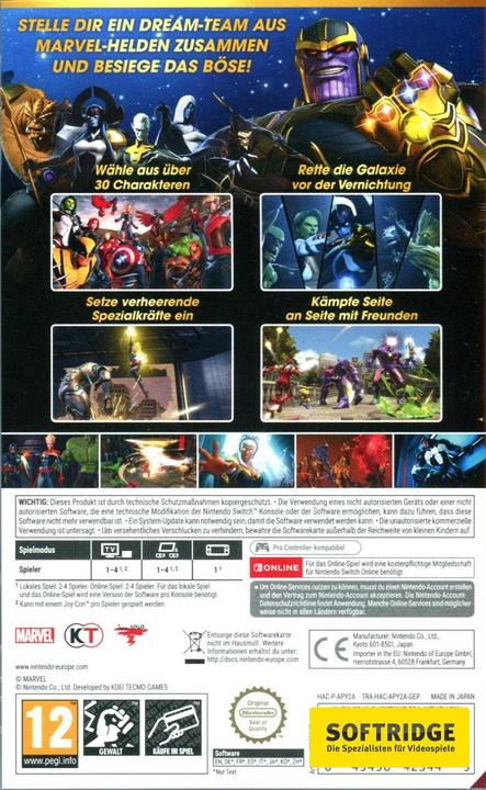 Produktbild Nintendo Marvel Ultimate Alliance 3: The Black Order (Switch, DE)