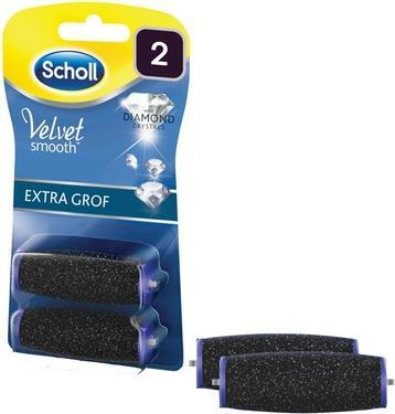 Scholl Velvet Smooth Express Pedi Crystal Diamonds Extra Exfoliating Grain Cartridges For Electric