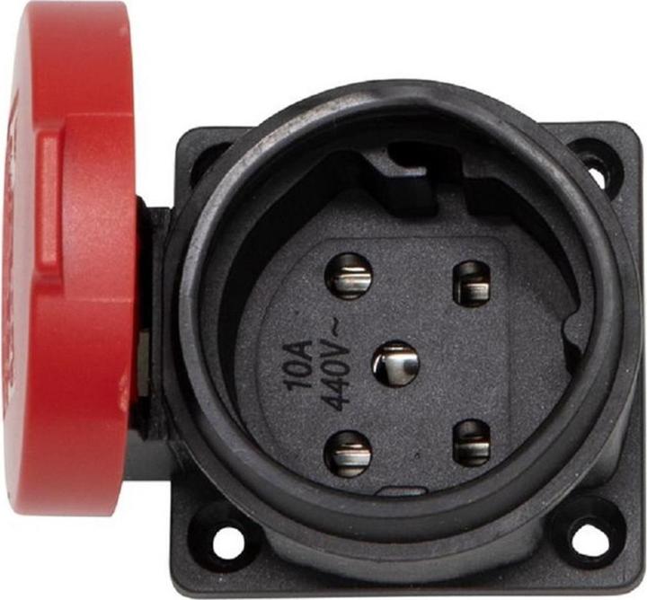Image du produit Brennenstuhl Boîte d'encastrement T15, 400V/10A Couvercle rouge, Type S0718, IP55 *CH*