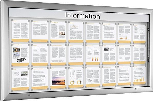 Produktbild kaiserkraft Schaukasten für Innen- und Aussenbereich (Magnettafel, 200 x 102.5 cm)