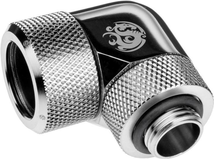 Actual product image Bitspower Advanced Adapter 90 degree G1/4 inch male to 16mm AD hardtube - rotatable