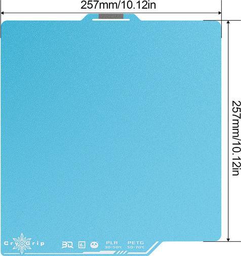 3d-printerstore.ch BIQU Buildplate CryoGrip Pro für Bambu Lab P1/X1/A1 - Glacier (Platte)