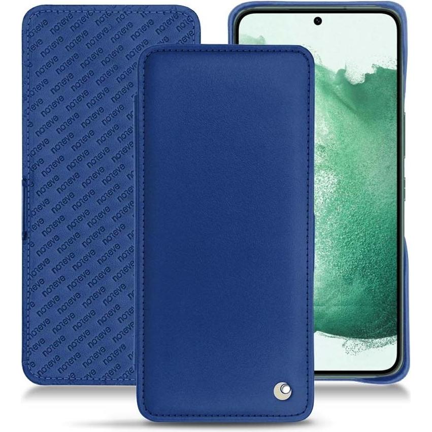 Noreve Lederschutzhülle horizontal (Samsung Galaxy S22+ 5G), Smartphone Hülle, Blau