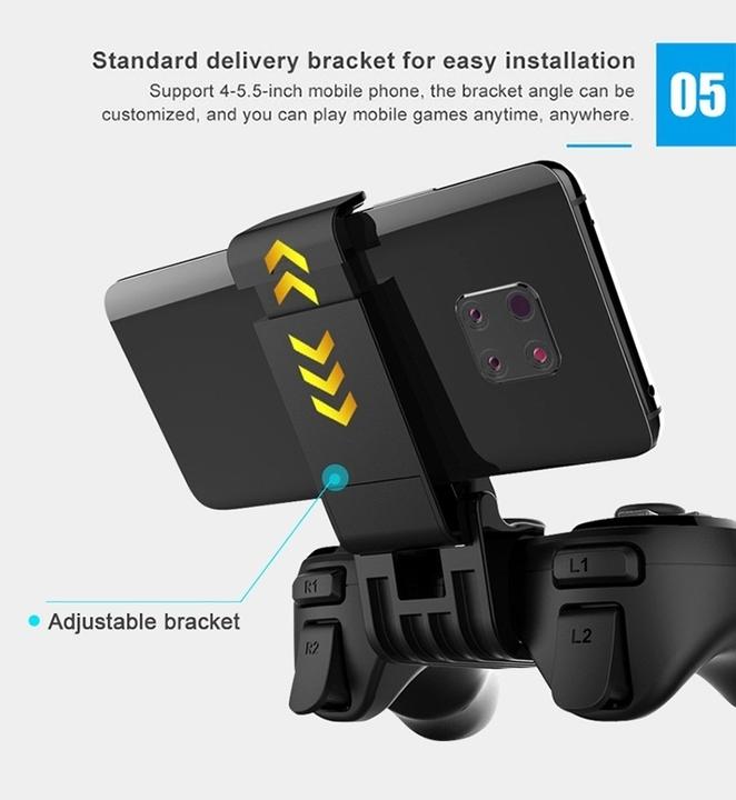 Image du produit Plutoos Wireless Game Controller Gamepad für Android/IOS/Windows Tablet PC BT Joystick V4.2 (Windows, Android, iOS)