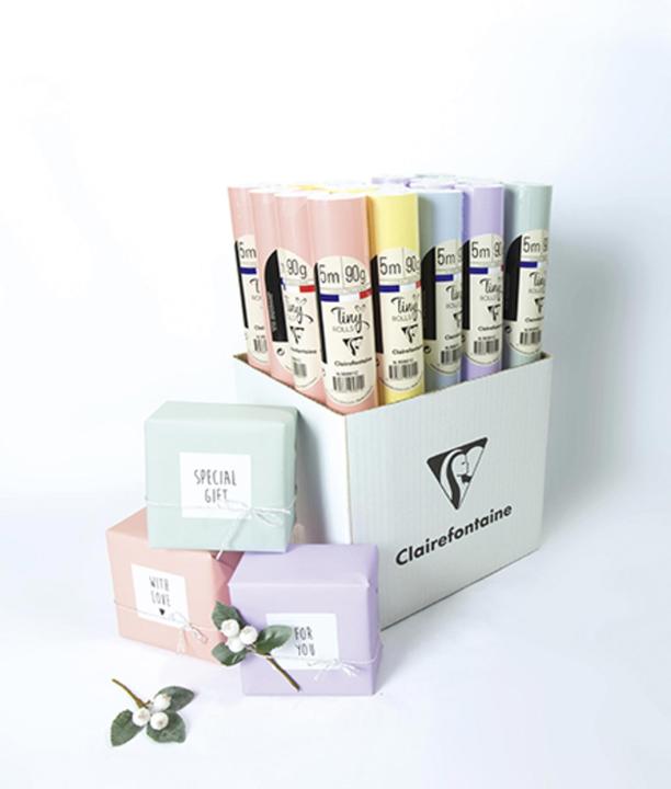 Produktbild Clairefontaine Tiny Rolls Pastell (Geschenkpapier, 1 x)