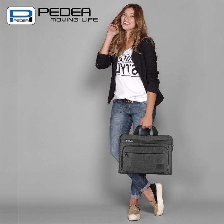 Actual product image Pedea URBAN compact 43.9cm (17.3") laptop bag, grey (17.30")