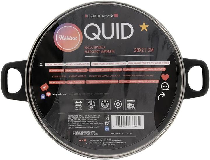 Actual product image Quid Habitat QD cooking pot Olla (21 cm, Pot, Stainless steel)