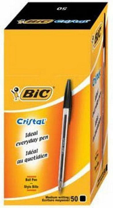 Produktbild Bic Cristal (Transparent, Black, 50 x)