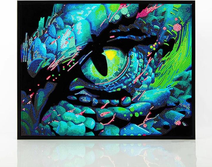 Actual product image Diamond Dotz Diamond Painting Neon Drachenauge