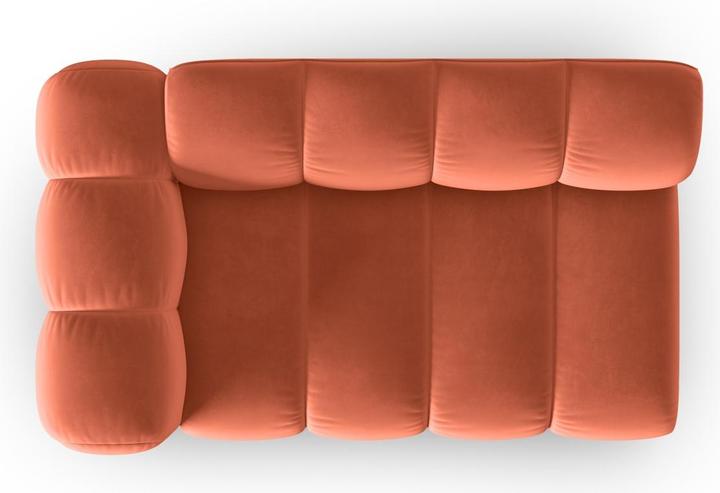 Image du produit Micadoni Canapé Modulable Gauche en Velours, "Lupine", 2 Places, 145x95x70Fabriqué en Europe (2 places)