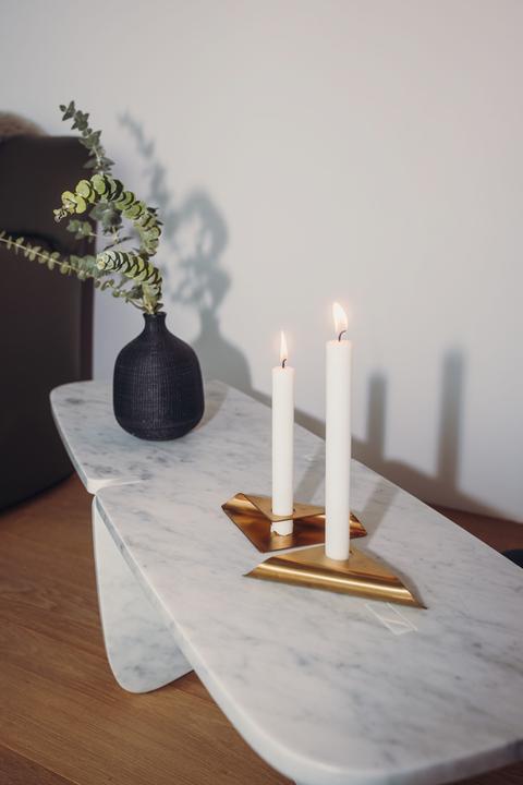 Actual product image Höfats SQUARE CANDLE gold, VE 4