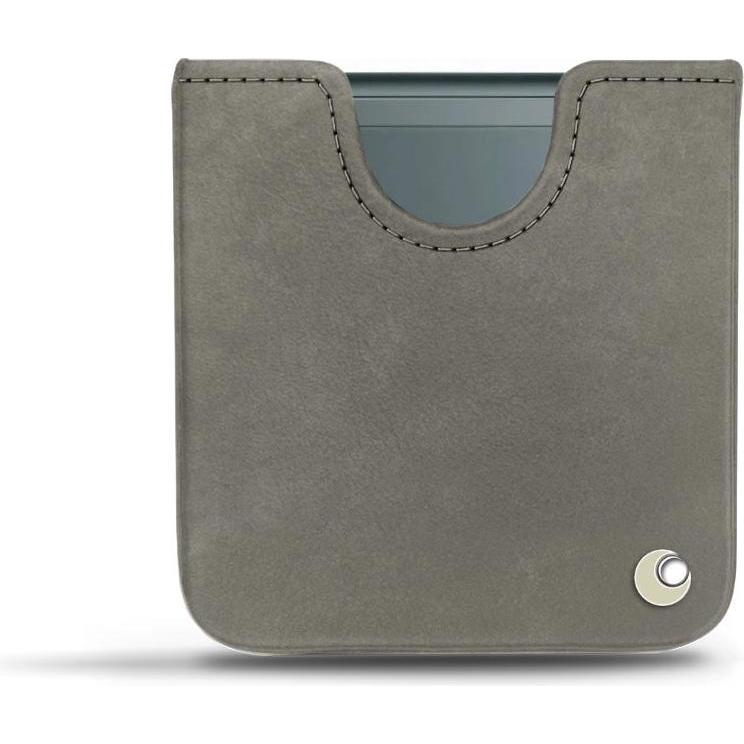 Noreve Lederschutzhülle Samsung Galaxy Z Flip3 (Samsung Galaxy Z Flip3), Smartphone Hülle, Grau